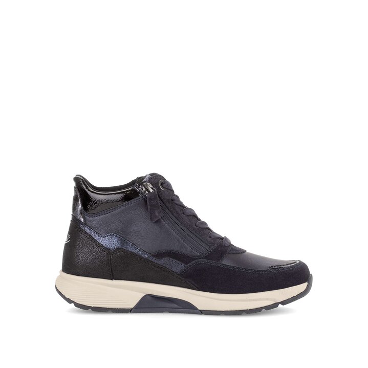 Hoge sneaker blauw #1