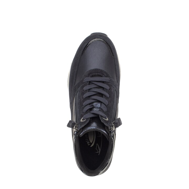 Hoge sneaker blauw #5