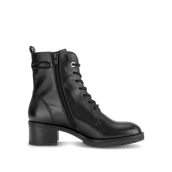 Schnürstiefelette schwarz #1