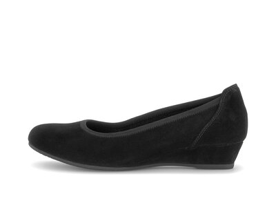 Keilpumps schwarz