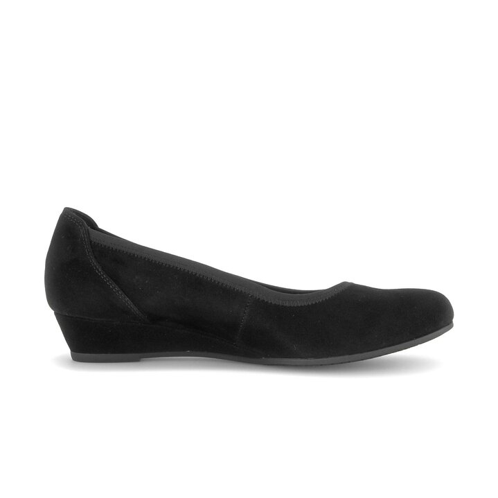 Keilpumps schwarz #1