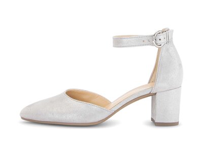 Spangenpumps grau