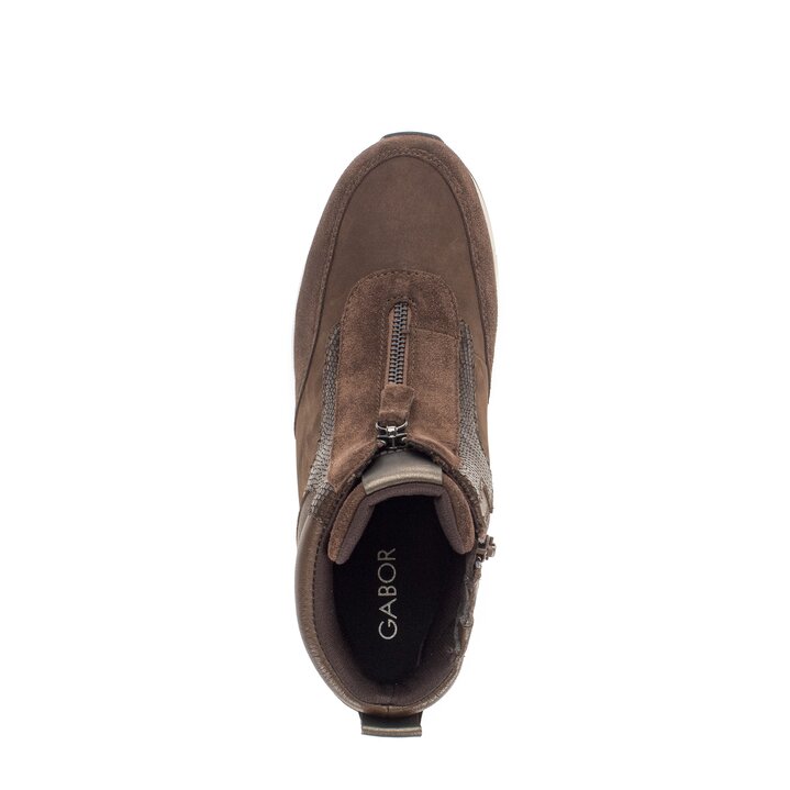 Basket montante marron #5