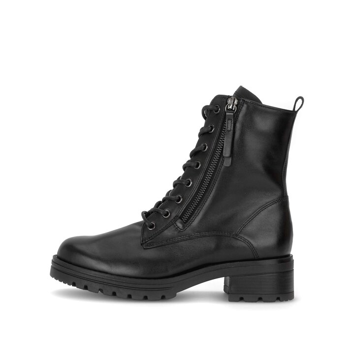 Schnürstiefelette schwarz #0