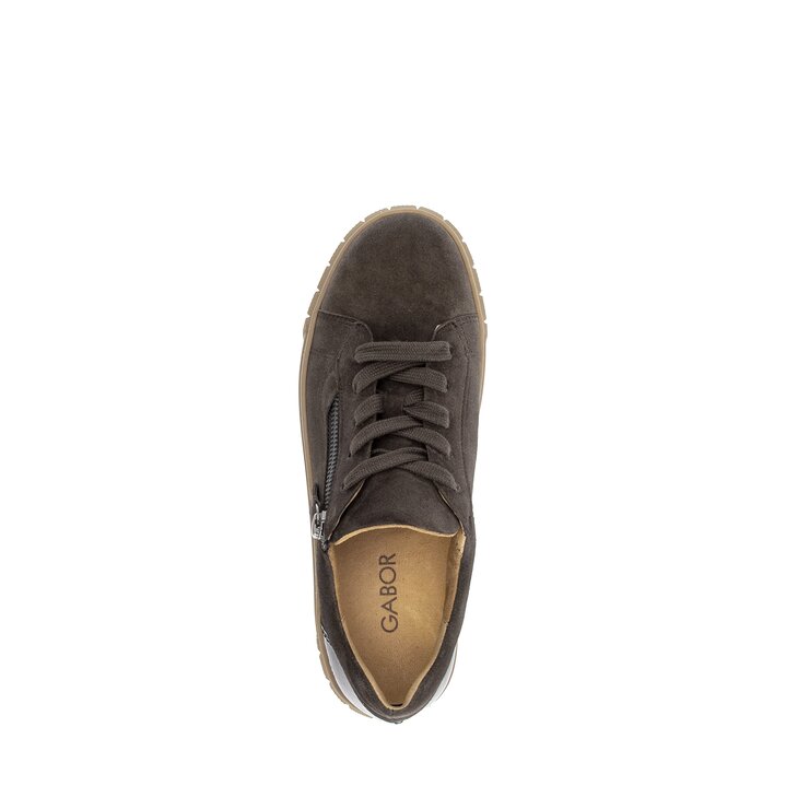 Lage sneaker bruin #5
