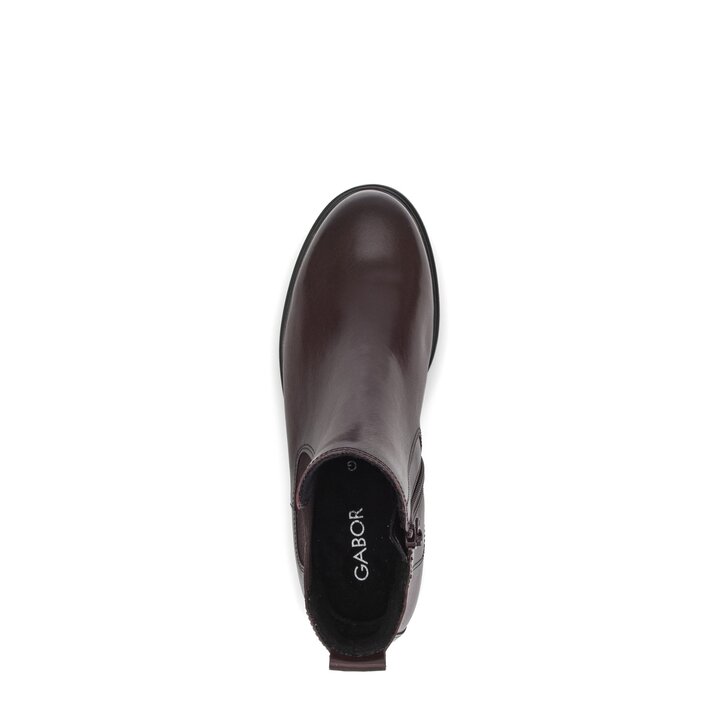 Bottine Chelsea rouge #5