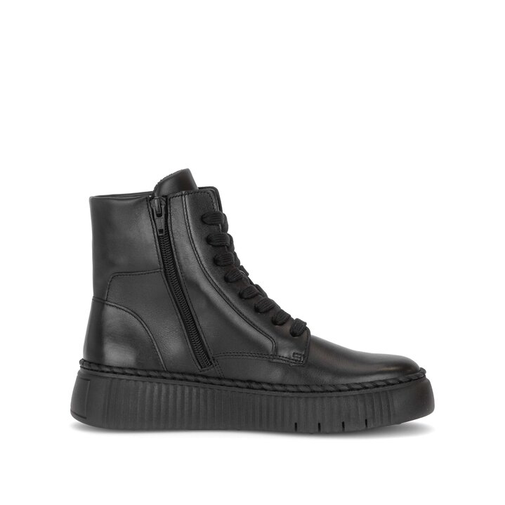 Schnürstiefelette schwarz #1