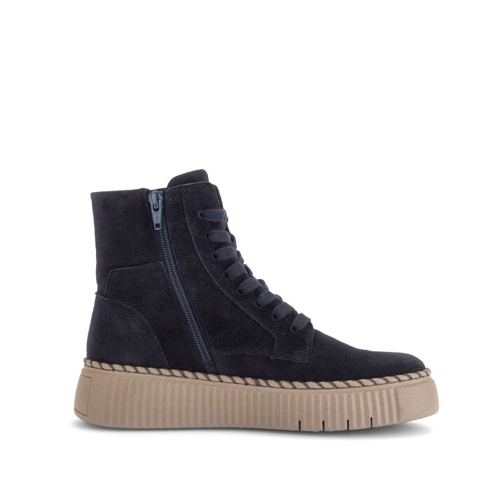 Schnürstiefelette blau #1