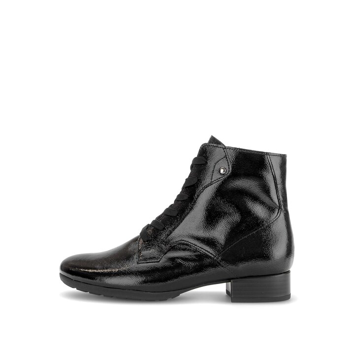 Schnürstiefelette schwarz #0