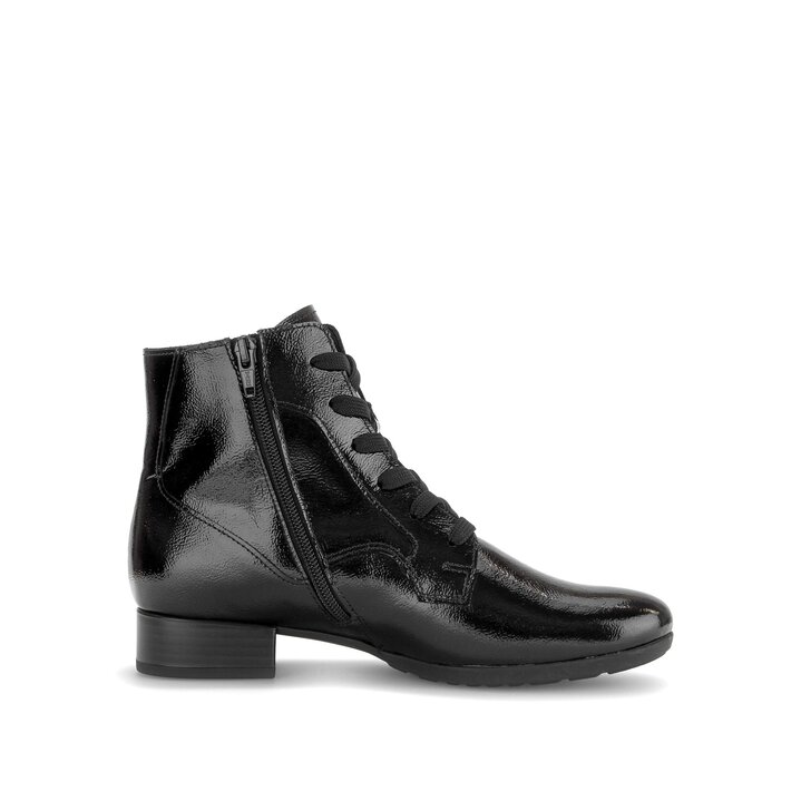 Schnürstiefelette schwarz #1
