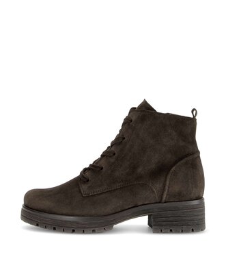 Schnürstiefelette braun