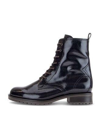 Schnürstiefelette blau
