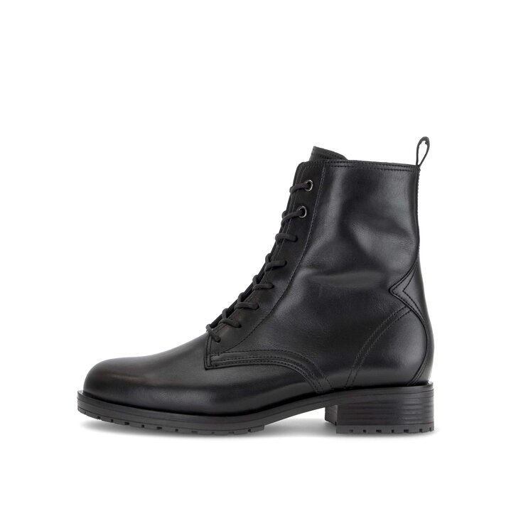 Schnürstiefelette schwarz #0