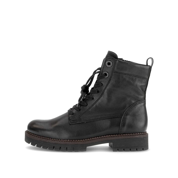 Schnürstiefelette schwarz #0