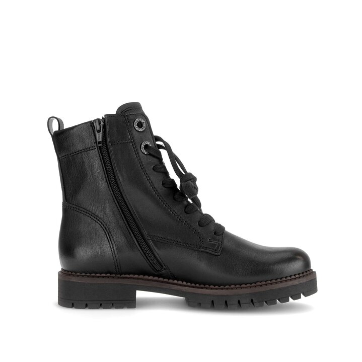 Schnürstiefelette schwarz #1