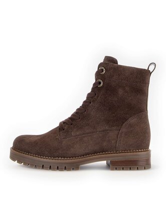 Schnürstiefelette braun