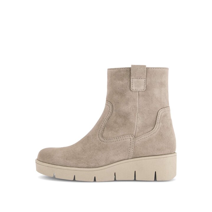 Enkellaarsjes op plateau beige #0