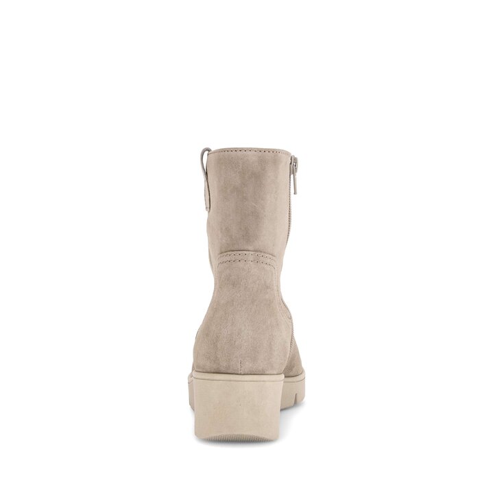 Enkellaarsjes op plateau beige #3