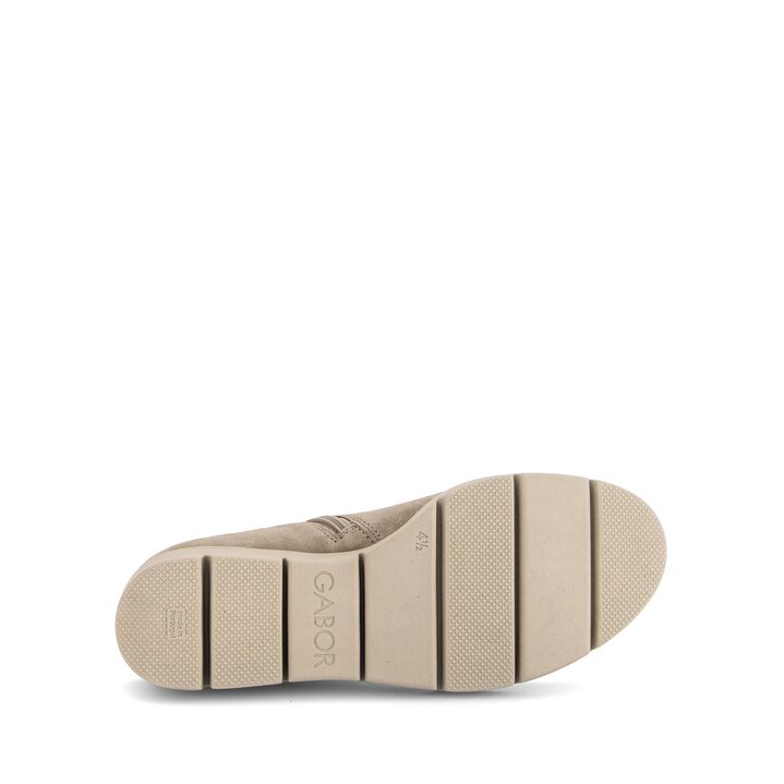 Enkellaarsjes op plateau beige #4