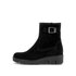 Stivaletto con plateau nero