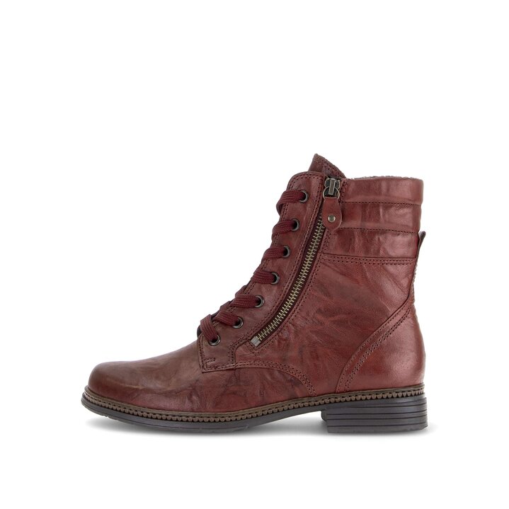 Schnürstiefelette Rot #0