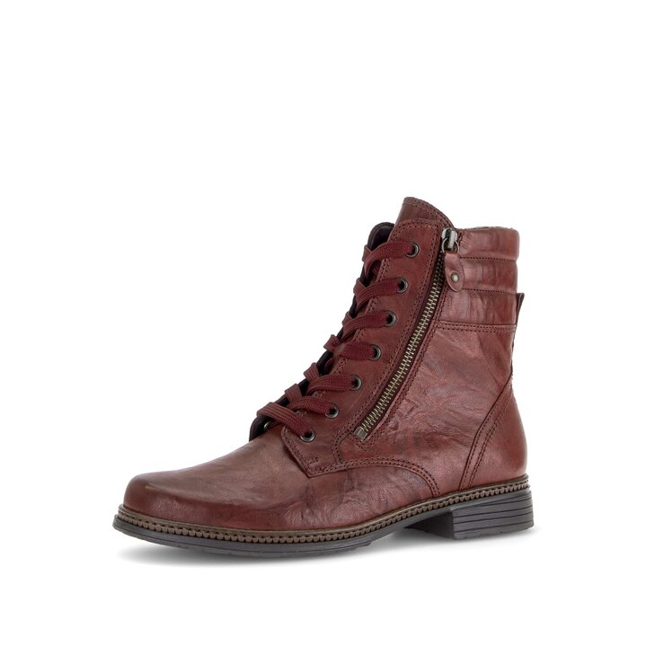 Schnürstiefelette Rot #2