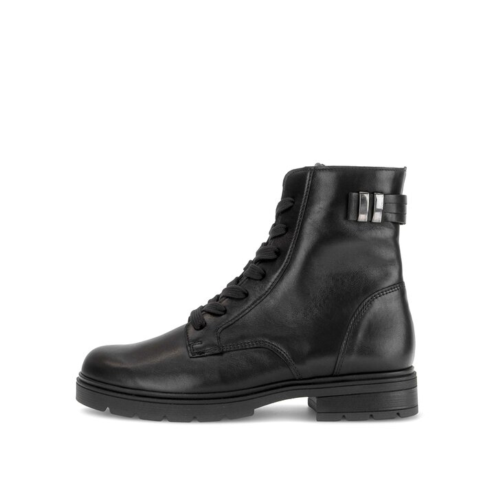 Schnürstiefelette schwarz #0