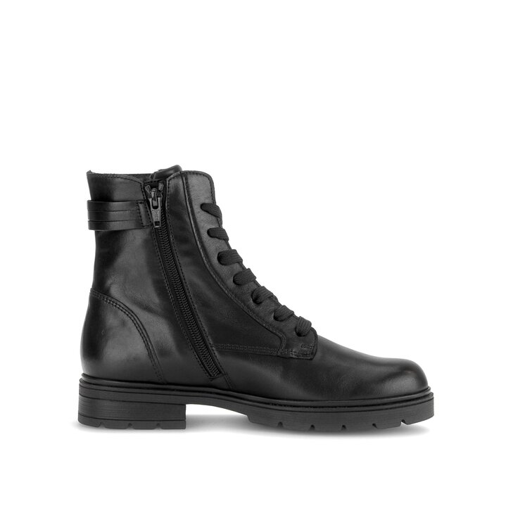Schnürstiefelette schwarz #1