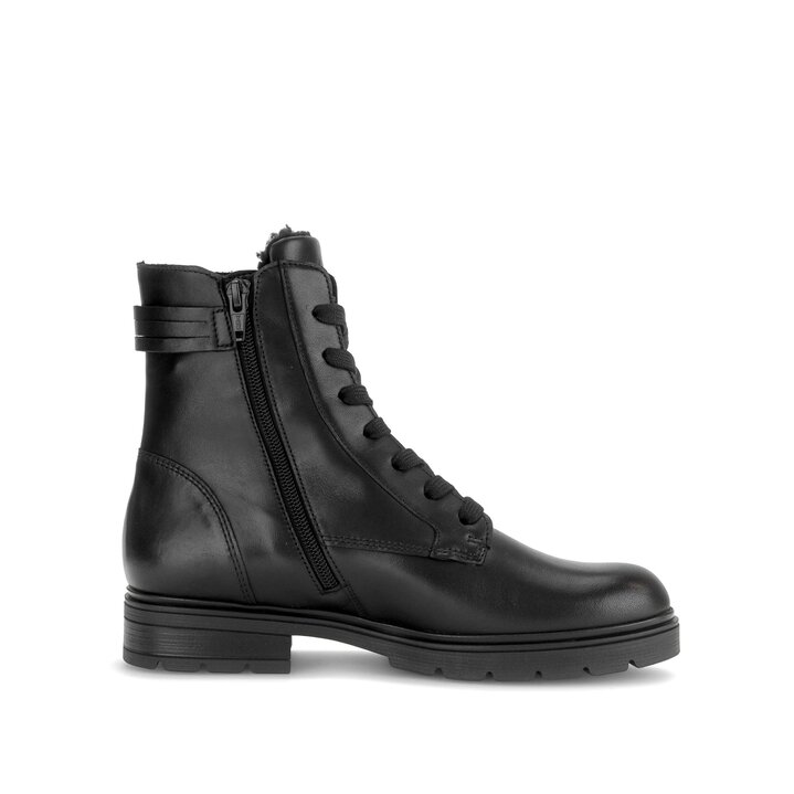 Schnürstiefelette schwarz #1