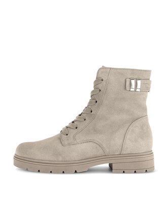 Bottine à lacets beige