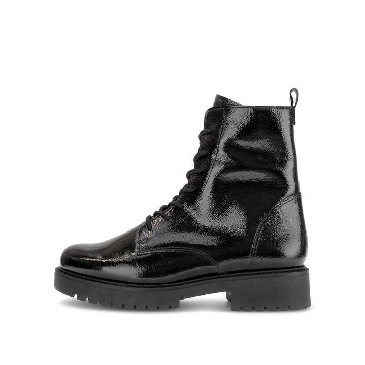 Schnürstiefelette schwarz #0