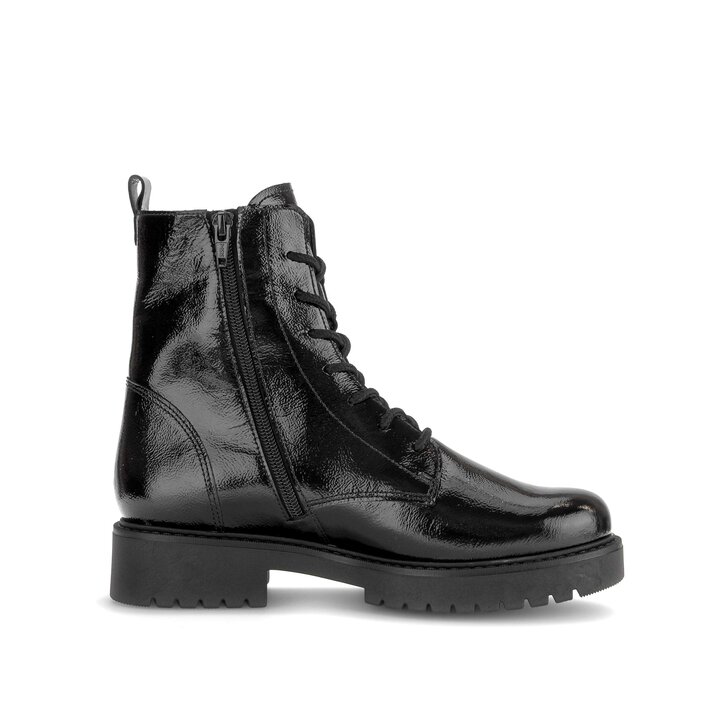Schnürstiefelette schwarz #1