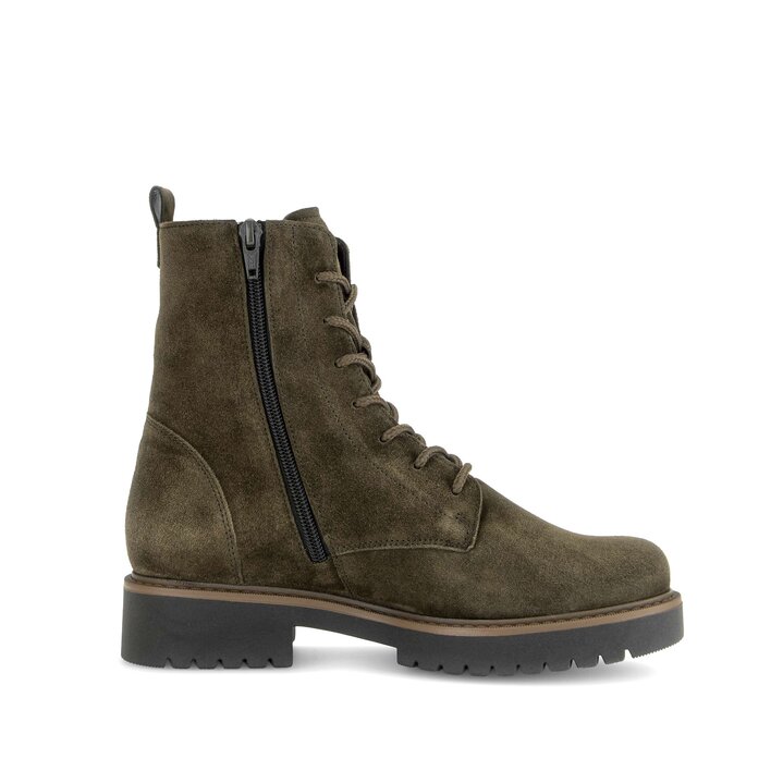 Schnürstiefelette grün #1