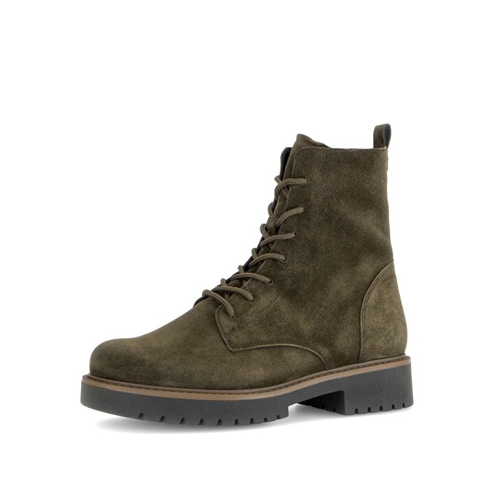 Schnürstiefelette grün #2