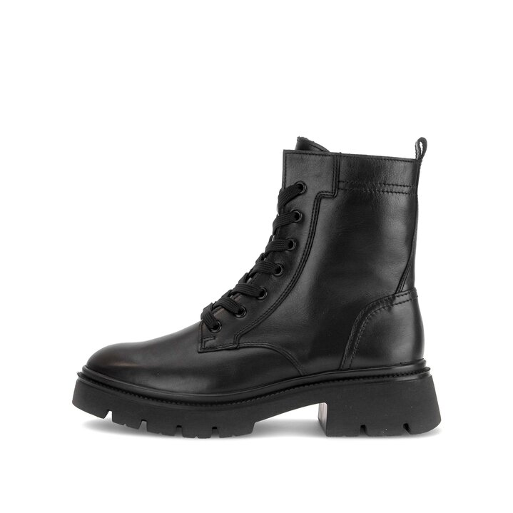 Schnürstiefelette schwarz #0