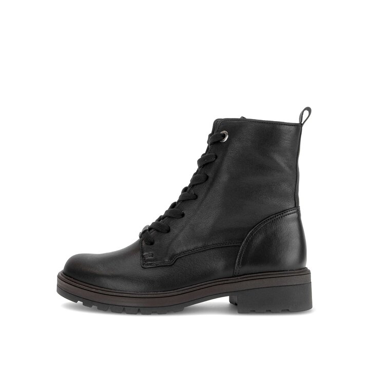 Schnürstiefelette schwarz #0