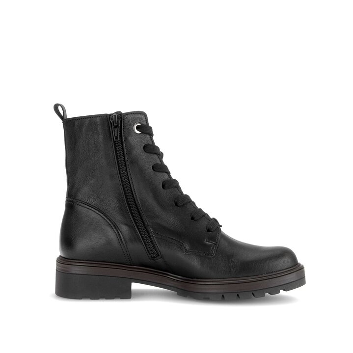 Schnürstiefelette schwarz #1