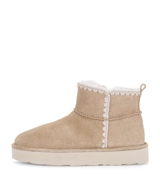 Winterstiefelette beige