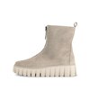 Enkellaarsjes op plateau beige