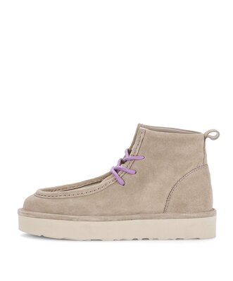 Schnürschuh beige