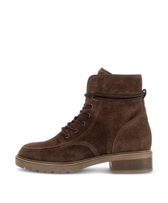 Schnürstiefelette braun