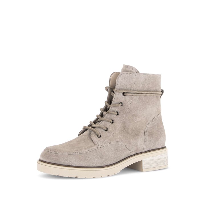 Bottine à lacets beige #2
