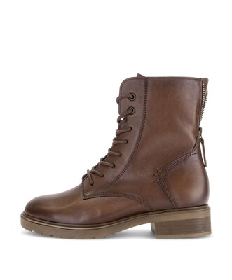 Schnürstiefelette braun