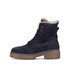 Schnürstiefelette blau