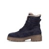 Schnürstiefelette blau