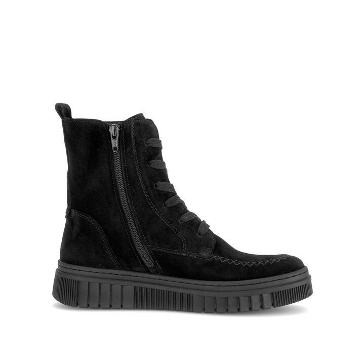 Schnürstiefelette schwarz #1
