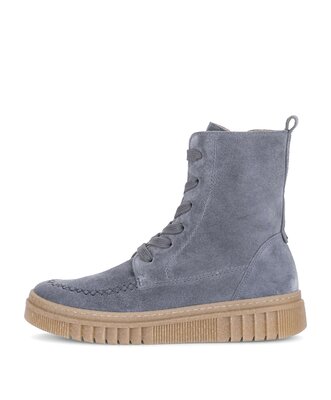 Schnürstiefelette blau