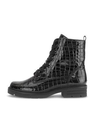 Schnürstiefelette schwarz