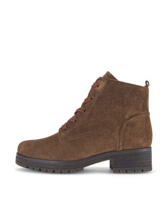 Schnürstiefelette braun