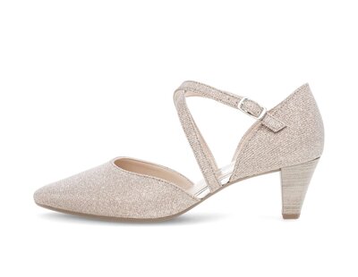 Décolleté con cinturino rosa